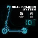 Electric Scooter 750W Motor 10" Solid Tires 24 Miles Long Range for Adults - 19 Mph Max Speed,Smart APP,Dual Brake System,Foldable Commuter E Scooter by C-Star Industrial Limited