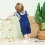 nilikastta Newborn Baby Boy Clothes Outfit Set,0-18 Months Summer Short Sleeve Romper Bodysuit Overall Infant Boys Clothing (Dark Blue,3-6 Months) from nilikastta