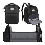 MYMYTE Diaper Bag Backpack, Large Baby Diaper Bags for Boys Girls, Multifunction Portable Waterproof Travel Back Pack for Moms Dads, Baby Registry Search by 