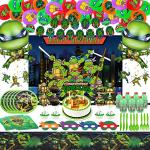 Superhero Green Party Supplies For Boys And Girls With Banner?Balloon?Plastic Swirls Tableware?Tablecloth And Backdrop Theme Party Decoration from Spring-ha