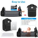 MYMYTE Diaper Bag Backpack, Large Baby Diaper Bags for Boys Girls, Multifunction Portable Waterproof Travel Back Pack for Moms Dads, Baby Registry Search by 