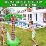 61" Inflatable Palm Tree Backyard Sprinkler Toy for Kid, Spray Water Pool Toy Inflatable Water Park Outdoor Hawaiian Party Coconut Tree for Lawn Sprinkler for Toddlers Backyard Beach Games Toys by AMENON