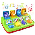 Duchong Interactive Pop Up Animals Toy for Toddlers, STEM Early Developmental Cause and Effect Toys for Ages 9-12-18 Months Toddlers & 1 Year Old Kids, Babies, Boys & Girls by Duchong