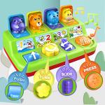 Duchong Interactive Pop Up Animals Toy for Toddlers, STEM Early Developmental Cause and Effect Toys for Ages 9-12-18 Months Toddlers & 1 Year Old Kids, Babies, Boys & Girls by Duchong