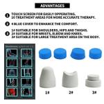Body Massager Shockwave Therapy Machine for E-D Body Muscle Relaxation Pain Relief with 7 Massager Heads from Nulatool