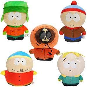 EOHX South North Park Plush Toys, Doll Plushies Toy for Fans, Soft Cotton Anime Cartoon Stuffed Animals Plush Ornaments Gifts for Birthday Party Kids Children Boys Girls Friends (5PCS) by EOHX