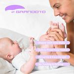 Sliding Cabinet Child Safety Locks-GRANDOTO U Slide Door Locking for Childproof Safe Latch & Baby Proofing Lock for Wardrobe,Kitchen,Bathroom,Drawer,Fridge,Cupboard Doors Knobs & Handles (4Pack White) from GR