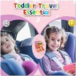 Toddler Girl Toys Busy Board Pink - Birthday Gifts 2 Year Old Girls 1-3 Autism Kids Sensory Airplane Travel Essentials Quiet Books 2-4 Montessori Activity Plane Car Ride Trip Autistic Children Develop by Nangong Jingda Felt Products Co., Ltd