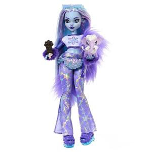 Monster High Doll, Abbey Bominable Yeti Fashion Doll with Pet Mammoth and Themed Accessories by Mattel