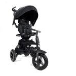 QPlay Rito Toddler Tricycle with 3-Stages - Premium Push Trike Featuring Easy Storage & Transportability, Safety Harness, Adjustable Canopy & Parent Handle (Ages 1-5, Black) by Q-Play
