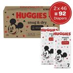 Baby Diapers, Size 7 (41+ lbs), 92 Ct, Huggies Snug & Dry Newborn Diapers from Kimberly-Clark Corp.