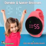 Kidnovations Premium Button Potty Training Watch - Toilet Training Timer - Rechargeable Water-Resistant Digital Watch Potty Time Reminder Vibrates & Plays Music Fashionable & Functional Gift for Kids by Kidnovations