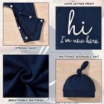 HINTINA Preemie Premature Baby Boy Romper Coming Home Outfits Hi I'm New Here Jumpsuit Summer Clothes Set Premie by 
