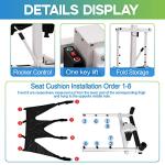 Electric Patient Lift Transfer Chair,Foldable Patient Lift for Home Use Seniors,Car Transfer Aid Chair,Shower Wheelchair,Patient Lift Aid for Disabled,Transport Chair Max Load 290lbs by AUVKMUY