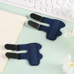 LUTER 2pcs Trigger Finger Splints, Finger Brace Protectors Finger Support Straightener for Injured Broken Strained Finger Protection for Middle, Index, Pinky Fingers (Dark Blue) by LUTER