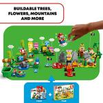 LEGO Super Mario Creativity Toolbox Maker Set 71418, Create Your Own Levels with Figures, Grass, Desert and Lava Builds, Starter Course Expansion, Toy Gift Idea for Kids 6 Plus by LEGO