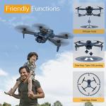 X-IMVNLEI Drones with Camera for Adults, Beginners, FPV 1080P HD Video, 3D Flip, RC Drone Quadcopter with Altitude Hold with Optical Flow Positioning, Speed Adjustment, 2 Batteries, X-IDRONE17 by X-IMVNLEI