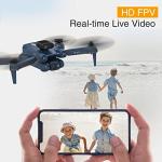 X-IMVNLEI Drones with Camera for Adults, Beginners, FPV 1080P HD Video, 3D Flip, RC Drone Quadcopter with Altitude Hold with Optical Flow Positioning, Speed Adjustment, 2 Batteries, X-IDRONE17 by X-IMVNLEI