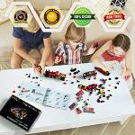 Steam Train Building Block Kits for Boys Girls Aged 6-12.Kids can Build a Steam Train or 8 Locomotive Models or a Robot.Top STEM Toys.8in2 Construction Toys.Idea Gifts for Kids(766P by fengniaogou