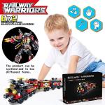 Steam Train Building Block Kits for Boys Girls Aged 6-12.Kids can Build a Steam Train or 8 Locomotive Models or a Robot.Top STEM Toys.8in2 Construction Toys.Idea Gifts for Kids(766P by fengniaogou