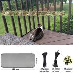 Banister Guard for Baby,10ft x 3ft, Baby Safety Stairs Rail Net Provides Your Baby with a Environment, Baby Safety Net Balcony Banister Stair Net Fit for Child, Small pet, Toy - Black by Gulissa