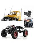WOWRC RC Car 1/24 Remote Control Car, FCX24 Power Wagon 4WD RC Crawler Two-Speed Shift, RC Rock Crawler 8Km/h with Portal Axle Metal Gears for Boys Girls and Adults, Yellow from WOWRC