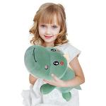 OULV Dinosaur Plush Toy Pillow,Cute Dinosaur Stuffed Animals Doll,Soft Lumbar Back Cushion Big Dinosaur Plushies Stuffed Toy Cute Pillows,Great Gift for Kids Birthday,Valentine (Green,39.3in) from XINCHENG