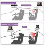 Kidsneed Baby Car Mirror - 4.3'' HD Night Vision Function Car Mirror Display, Safety Car Seat Mirror Camera Monitored Mirror with Wide Crystal Clear View, Aimed at Baby, Easily Observe the Babyâs Move from Kidsneed