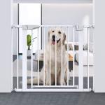 Ciays 29.5" to 37.8" Baby Gate for Stairs, 30-in Height Dog Gate Extra Wide Puppy Gate for Doorways Gate, Bonus Kits, White by Ciays