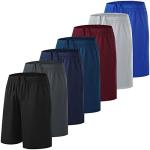 TYCTOS Boys Athletic Shorts Elastic Basketball Shorts Quick Dry Kids Youth Shorts Sports Soccer Shorts for Boys with Pockets Black&Dark Gray&Navy&Dark Green&Dark Red&Light Gray&Light Blue Large from 