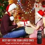 OTTIO Best Dad Ever Water Bottle, Gifts for from Daughter - 32oz Insulated Bottle Men, Tumbler Christmas Son, Father Day Gift & Birthday New Dad, Black by OTTIO