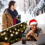 OTTIO Best Dad Ever Water Bottle, Gifts for from Daughter - 32oz Insulated Bottle Men, Tumbler Christmas Son, Father Day Gift & Birthday New Dad, Black by OTTIO