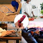 Upgraded Finger Splints (4Pcs), Trigger Finger Splint Finger Brace with 3 Fixing Strap for Mallet Finger, Broken Finger Protector, Knuckle Immobilization, Straightening Support, Arthritis Pain Relief from YHOUMEW