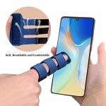 Upgraded Finger Splints (4Pcs), Trigger Finger Splint Finger Brace with 3 Fixing Strap for Mallet Finger, Broken Finger Protector, Knuckle Immobilization, Straightening Support, Arthritis Pain Relief from YHOUMEW
