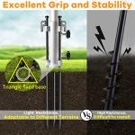 Trymaker Tetherball Set with Base,Tetherball Equipment with Pole for Backyard and Outdoor,Tether Ball Set with Base Heavy Duty for Kids and Adult. by Trymaker