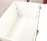 OMCAN 46659 Front Load Tricycle ICE Cream Bike RED Frame with White Wooden Box by OMCAN