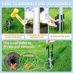 Trymaker Tetherball Set with Base,Tetherball Equipment with Pole for Backyard and Outdoor,Tether Ball Set with Base Heavy Duty for Kids and Adult. by Trymaker