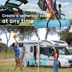 Trymaker Tetherball Set with Base,Tetherball Equipment with Pole for Backyard and Outdoor,Tether Ball Set with Base Heavy Duty for Kids and Adult. by Trymaker