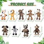 18 Pieces Safari Stuffed Animals 9.9 Inch Cute Plush Jungle Animal Toys Set Includes Tiger Lion Elephant Monkey Zebra Raccoon Rhino Giraffe Stuffed Animals Bulk for Zoo Animal Theme Party by Zhanmai
