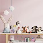 18 Pieces Safari Stuffed Animals 9.9 Inch Cute Plush Jungle Animal Toys Set Includes Tiger Lion Elephant Monkey Zebra Raccoon Rhino Giraffe Stuffed Animals Bulk for Zoo Animal Theme Party by Zhanmai