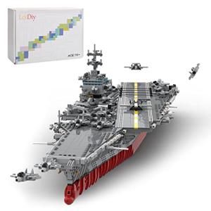 SUPERFLEX 4866PCS Aircraft Model Building Blocks, 1/350 UCS USS Enterprise CVN-65 Nuclear-Powered Aircraft Carrier Model Assembly Kit, Military Aircraft Model Toy, Compatible with Lego by SUPERFLEX