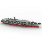 SUPERFLEX 4866PCS Aircraft Model Building Blocks, 1/350 UCS USS Enterprise CVN-65 Nuclear-Powered Aircraft Carrier Model Assembly Kit, Military Aircraft Model Toy, Compatible with Lego by SUPERFLEX