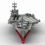 SUPERFLEX 4866PCS Aircraft Model Building Blocks, 1/350 UCS USS Enterprise CVN-65 Nuclear-Powered Aircraft Carrier Model Assembly Kit, Military Aircraft Model Toy, Compatible with Lego by SUPERFLEX