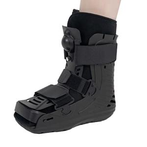 GHORTHOUD Air Cam Walker Fracture Boot Medical Inflatable Walking Boot Orthopaedic Boot for Sprained Ankle, Short Air Walker Brace for Broken Foot Achilles Tendon Injury Black (Small) by GHORTHOUD