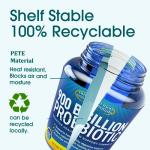 ðªðð¡ð¡ðð¥ Probiotics for Women and Men - With Prebiotic Fiber and Natural Lactase Enzyme for Digestive Health - 62% More Stable Probiotic for Gut Health Support - USA Made Vegan Formula Blend by Nutrition Essentials