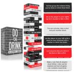 Do or Drink Blackout Tower Drinking Game - Adult Party Game with 54 Blocks and Challenge Recommendations - Fun Drunk Game for Game Night - Great Gift for Pregames, Bachelorettes, Couples, and More by 