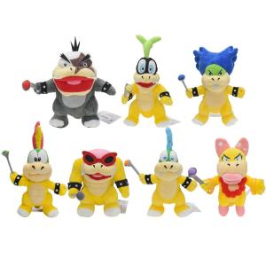 Nuciferi Cartoon Koopa Collection Plush Toys, 7 Pcs/Set Koopalings Stuffed Dolls Standing Wendy Ludwig Lemmy Morton Larry Iggy & Roy Cute Koopa Figures for Children Xmas Gift 8-9 Inches by Nuciferi