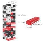 Do or Drink Blackout Tower Drinking Game - Adult Party Game with 54 Blocks and Challenge Recommendations - Fun Drunk Game for Game Night - Great Gift for Pregames, Bachelorettes, Couples, and More by 