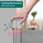 YOOFOR Retractable Baby Gate, Extra Wide Safety Kids or Pets Gate, 33â Tall, Extends to 71â Wide, Mesh Safety Dog Gate for Stairs, Indoor, Outdoor, Doorways, Hallways (Grey, 33"x71") from YOOFOR