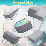 Auksay Climbing Toys for Toddlers,Soft Foam Climbing Blocks for Toddlers,Baby Toddler Climbing Toys Indoor for Crawling and Sliding,Kids Nugget Couch Play Equipment with Foam Ball Pit(Balls not Incl) by Auksay